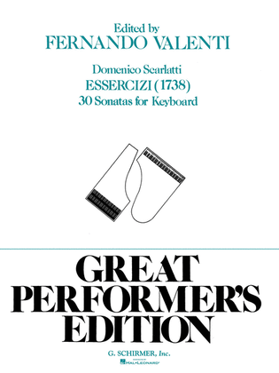 Book cover for Essercizi: 30 Sonatas - Great Performer's Edition