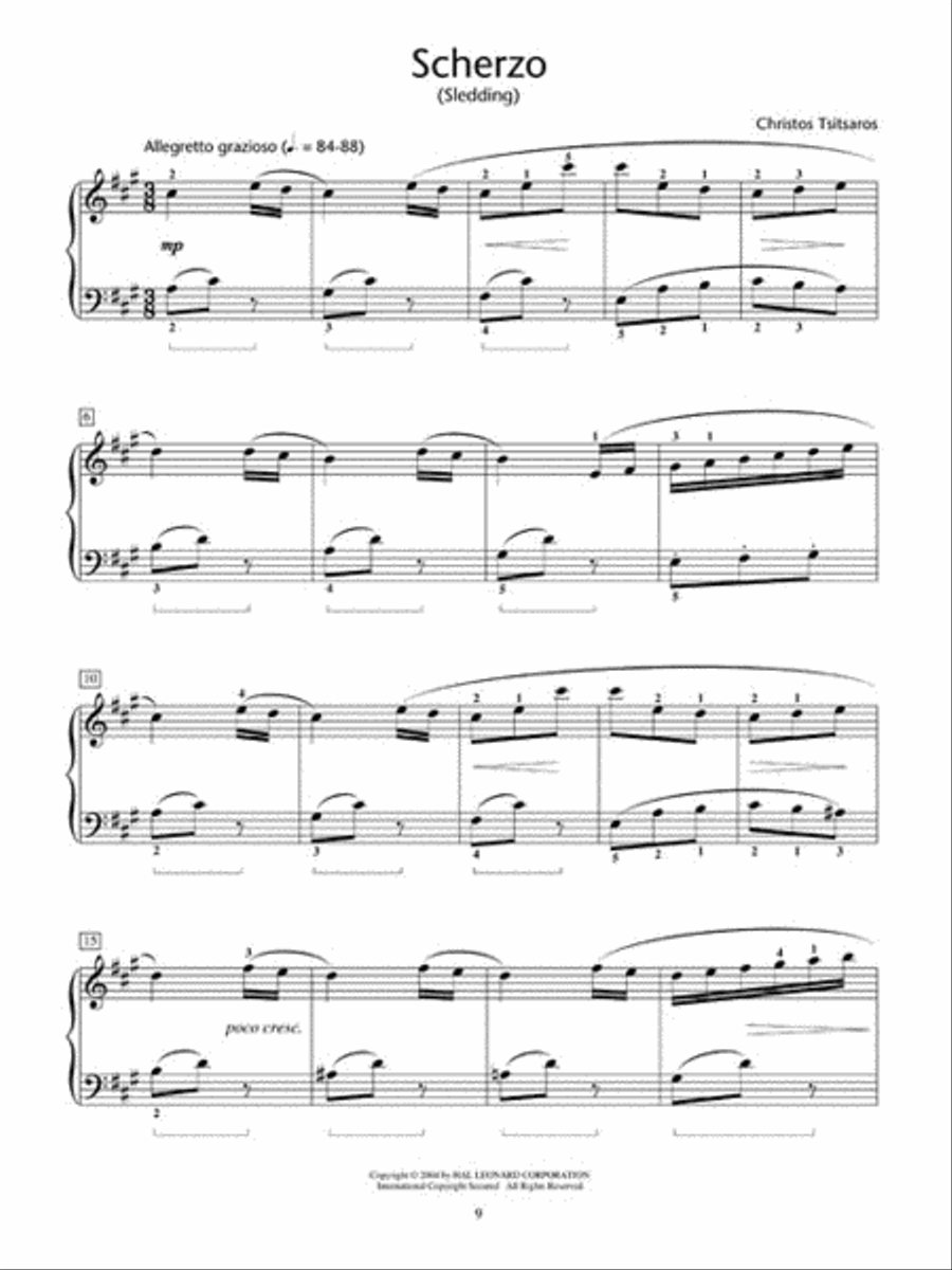 Songs Without Words - Nine Character Pieces for Piano Solo Piano Method scores gallery preview page 5