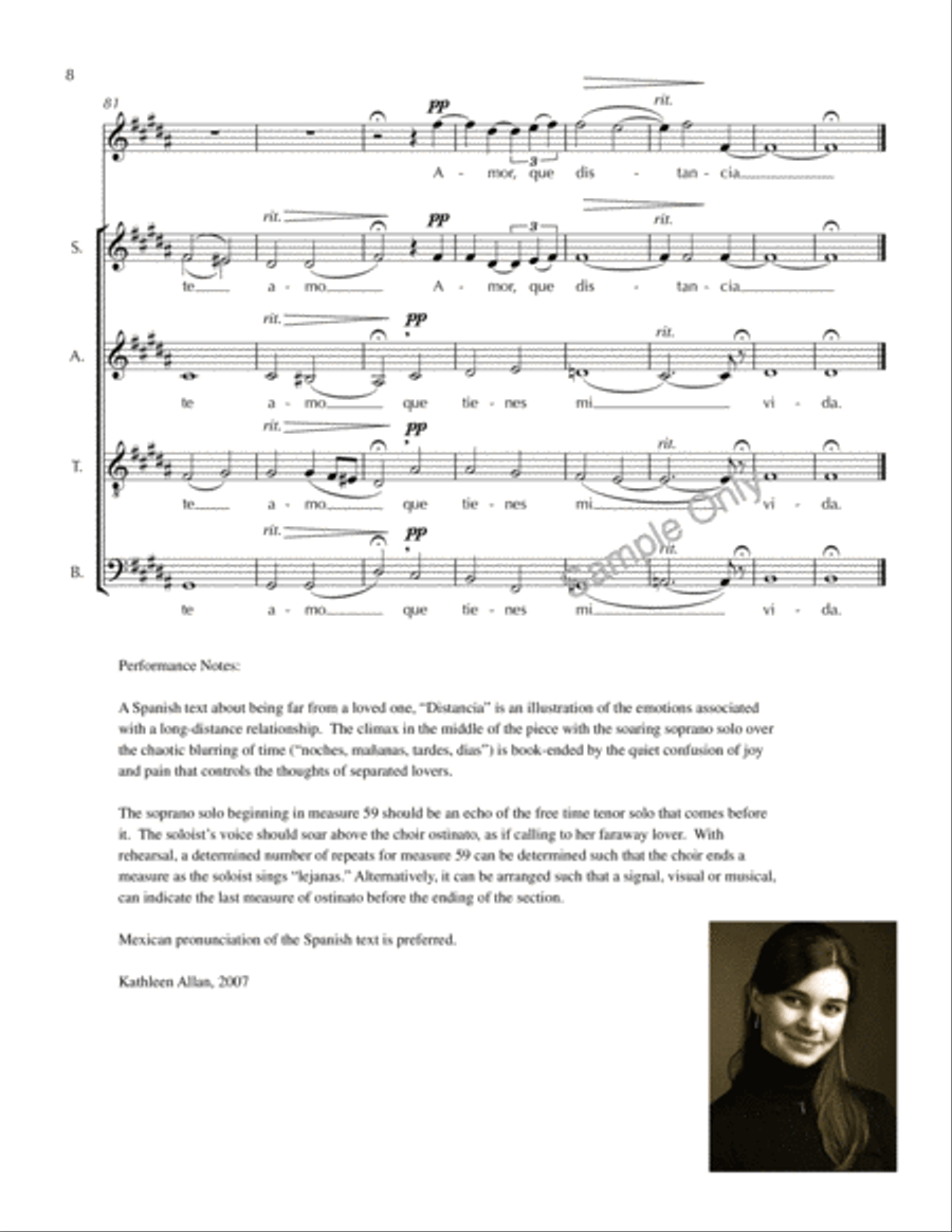Distancia Distancia SSAATB scores gallery preview page 8