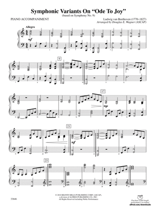Symphonic Variants on Ode to Joy: Piano Accompaniment
