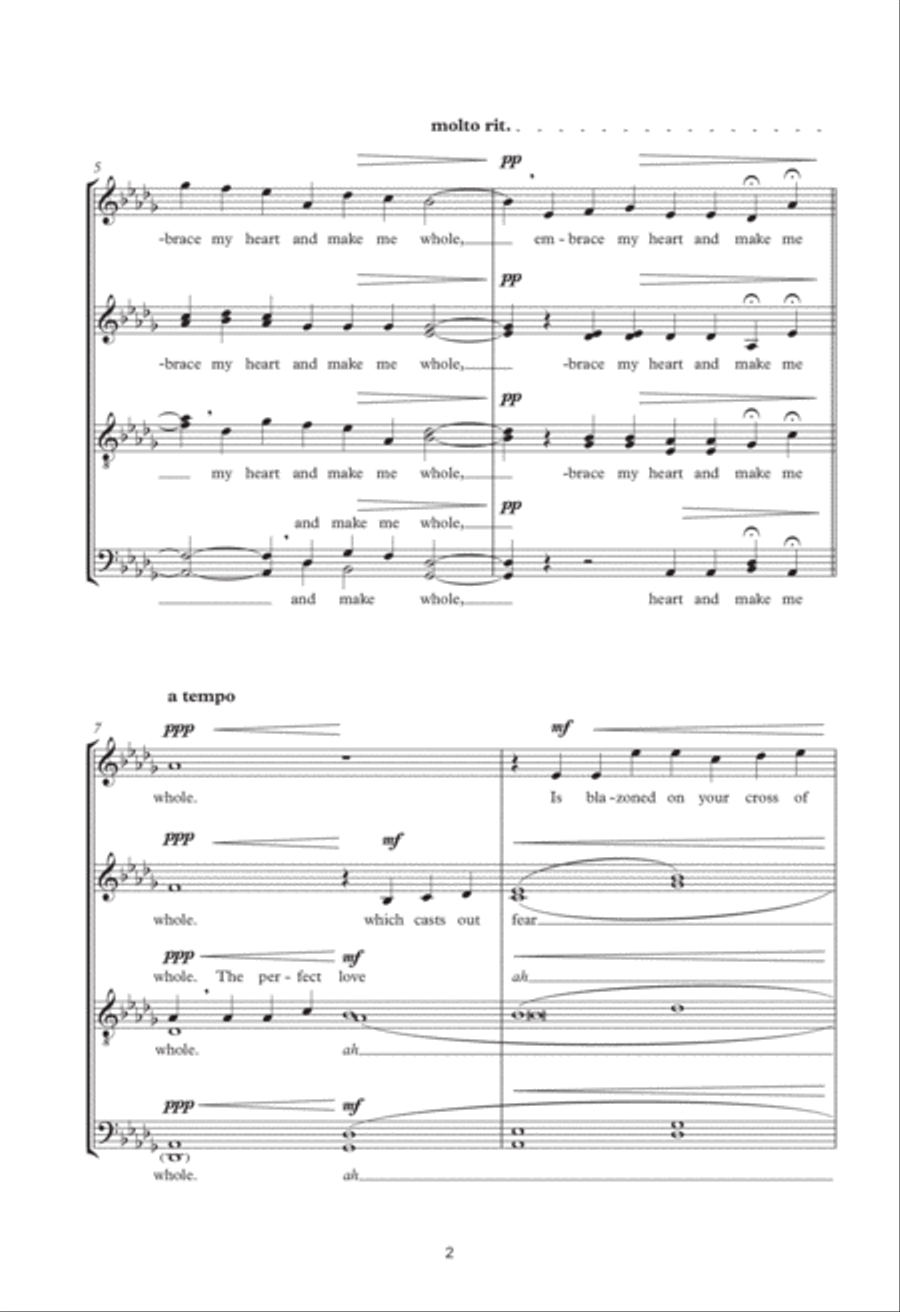 Your Gentleness, O God Of Grace 4-Part scores gallery preview page 2