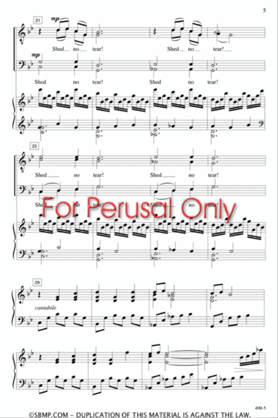 Weep No More - TTBB Octavo TTBB scores gallery preview page 4