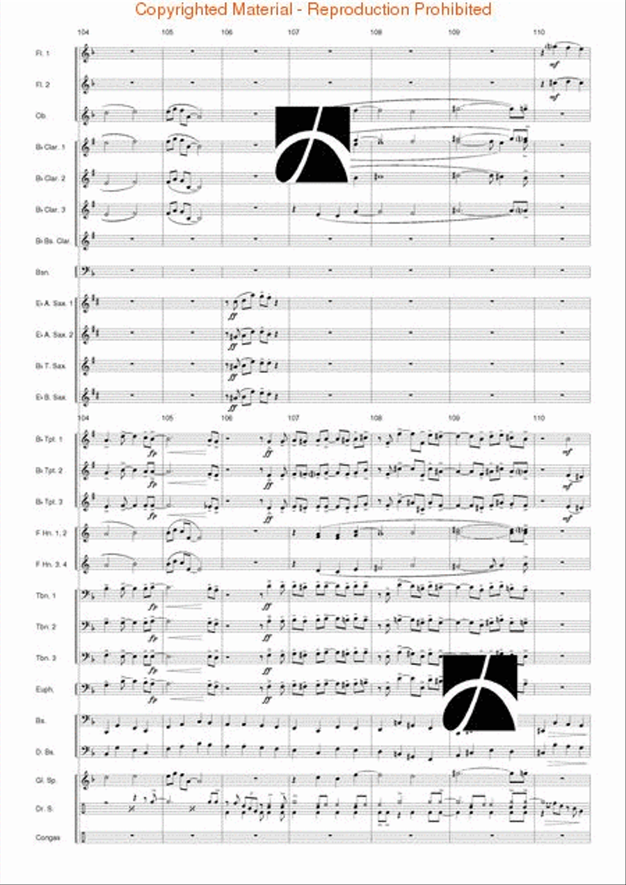 Pilgrims' Swing Concert Band scores gallery preview page 16