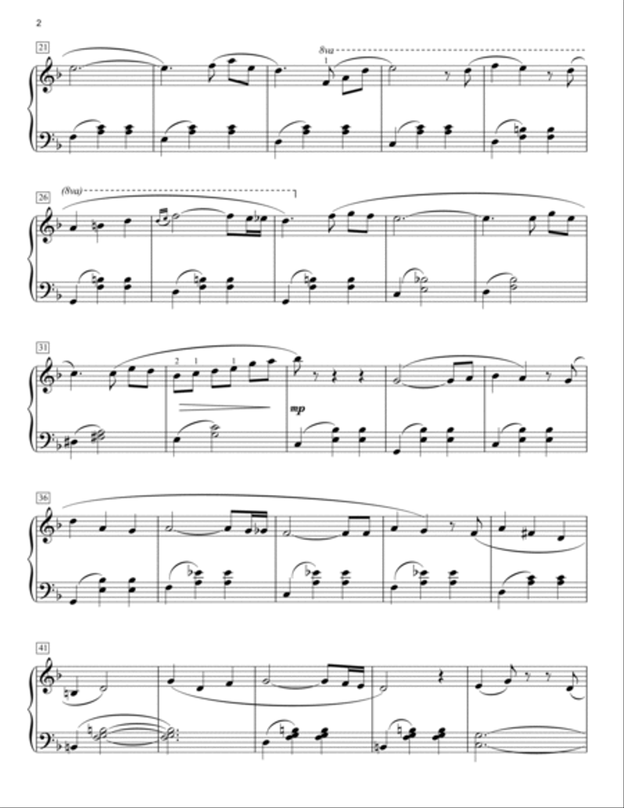 Married Life (from Up) (arr. Kevin Olson) Easy Piano scores gallery preview page 2