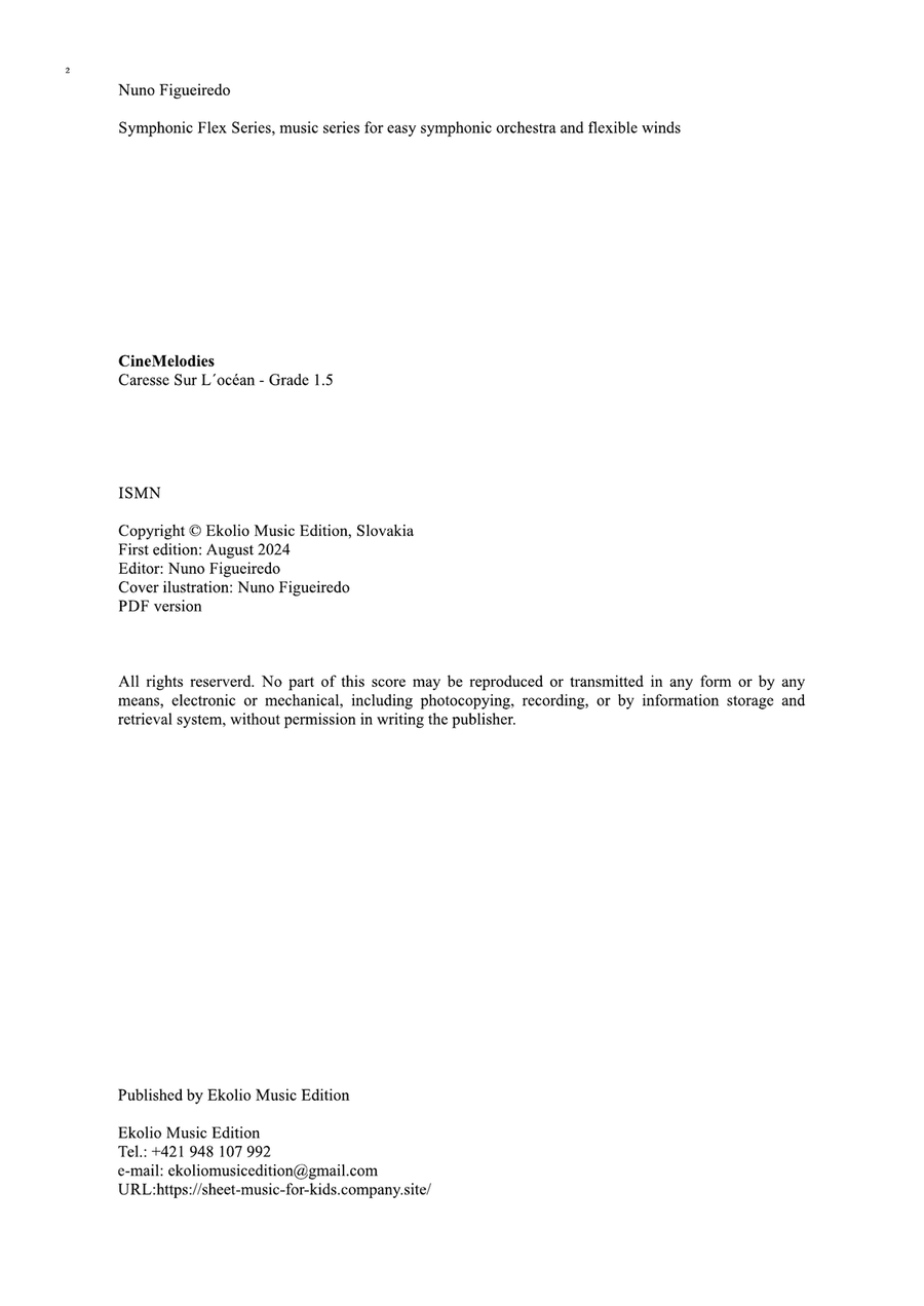 Caresse Sur L'océan Caresse Sur L'océan Chamber Orchestra scores gallery preview page 2