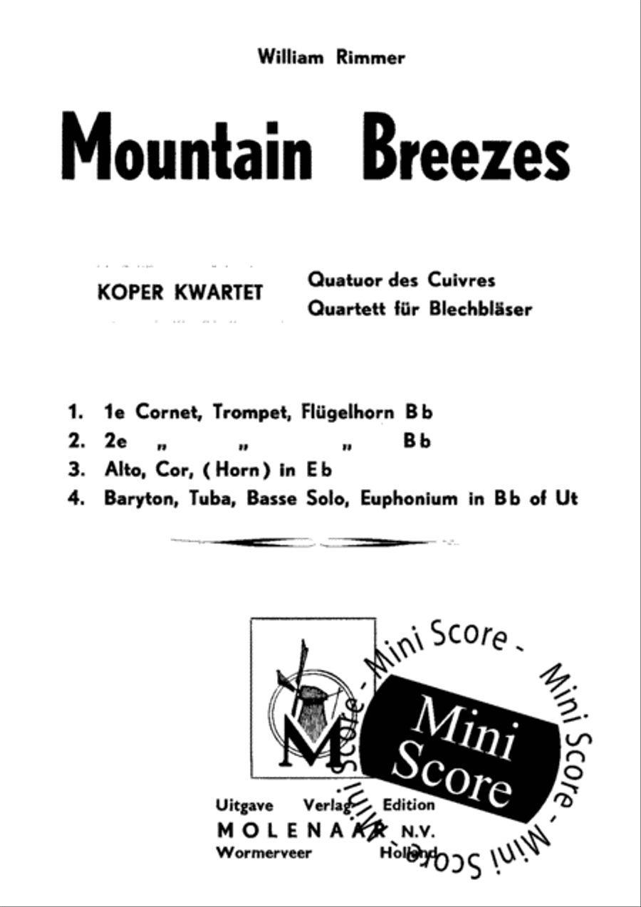 Mountain Breezes Brass Quartet scores gallery preview page 3