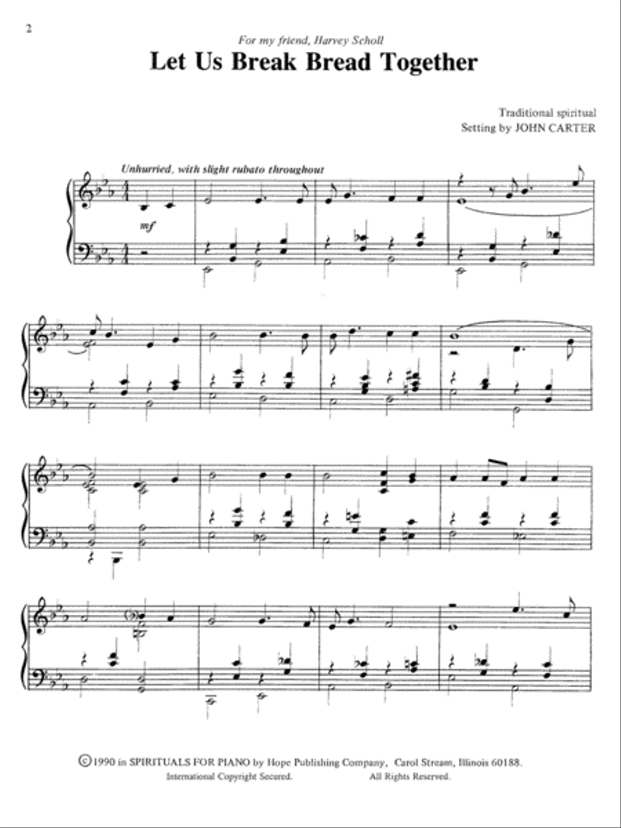 Spirituals for Piano Piano Solo scores gallery preview page 2