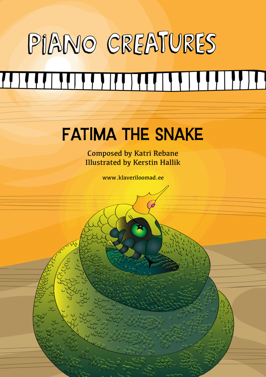 Piano Creatures. Fatima the Snake Easy Piano scores gallery preview page 1