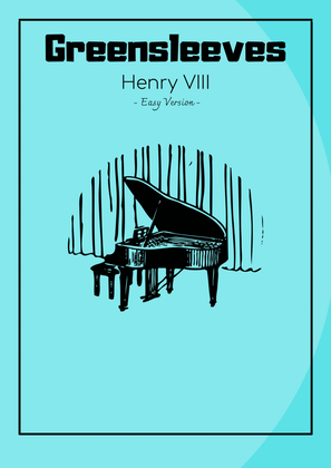 Book cover for Greensleeves - Easy Version Piano