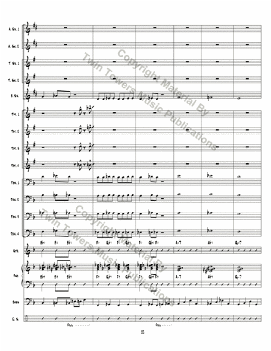Unnumbered in the Front Jazz Ensemble scores gallery preview page 13