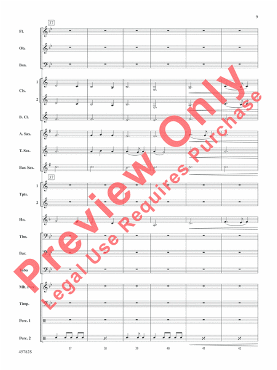 Gabriel's Message Concert Band scores gallery preview page 10