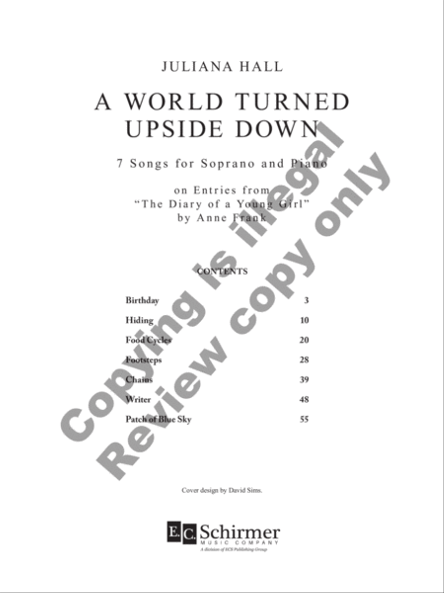 A World Turned Upside Down Mezzo-Soprano Voice scores gallery preview page 3
