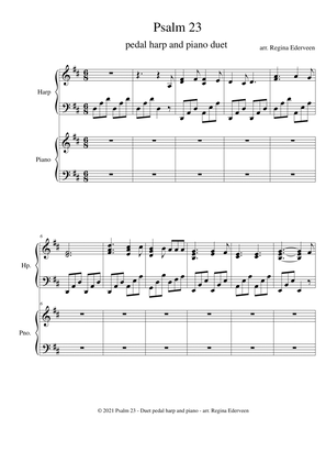 Psalm 23 - harp and piano duet