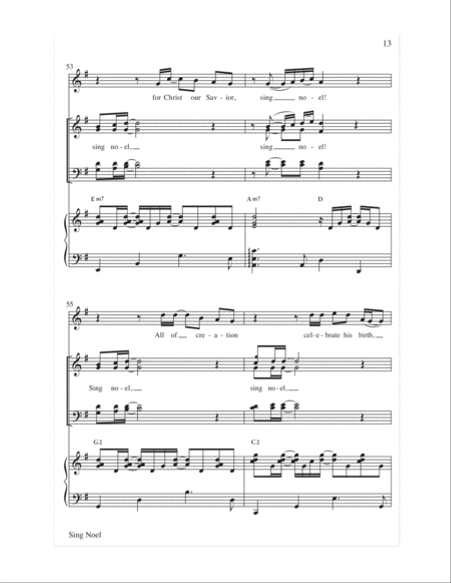 Sing Noel 4-Part scores gallery preview page 14