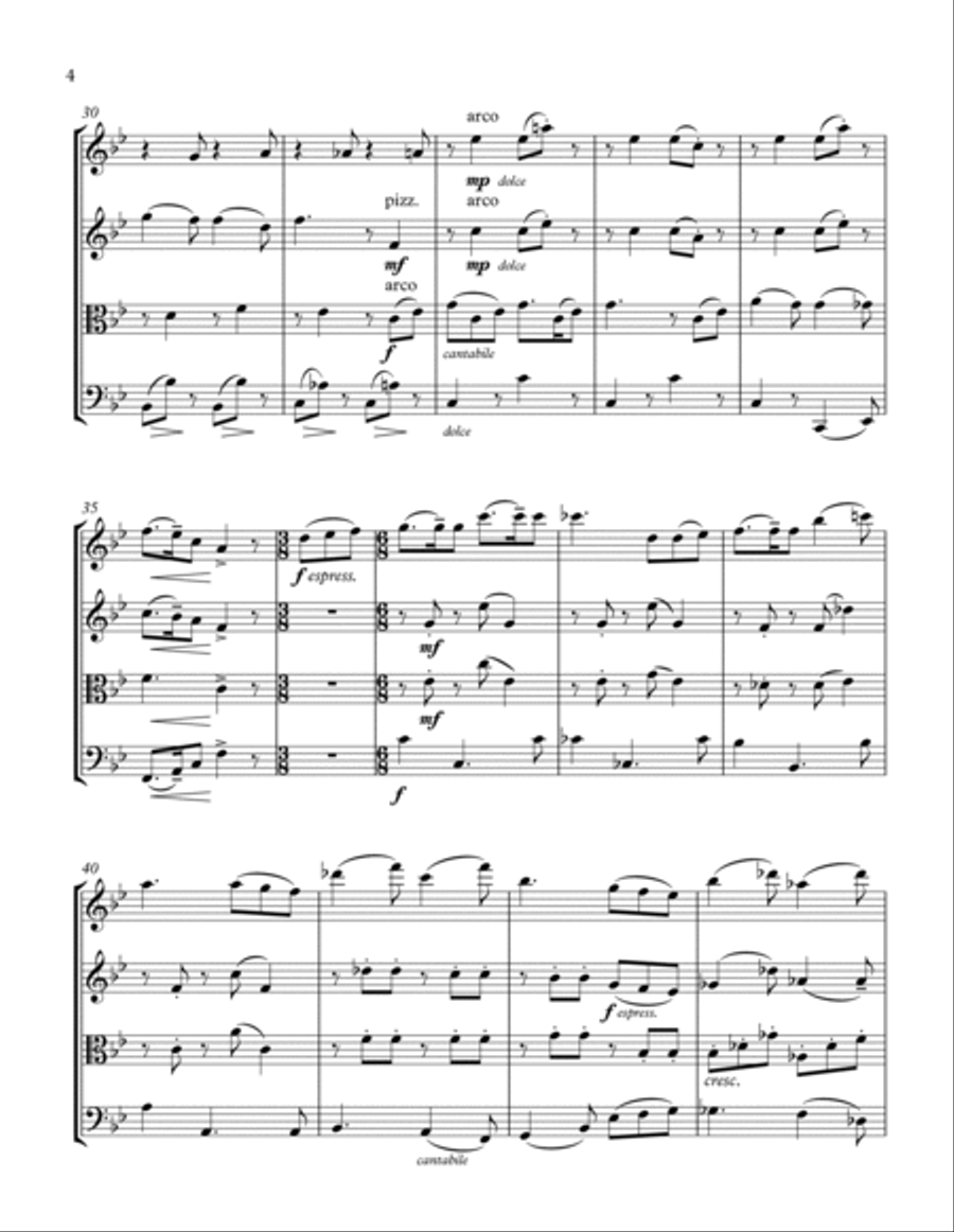 Ciao Papa String Quartet scores gallery preview page 4