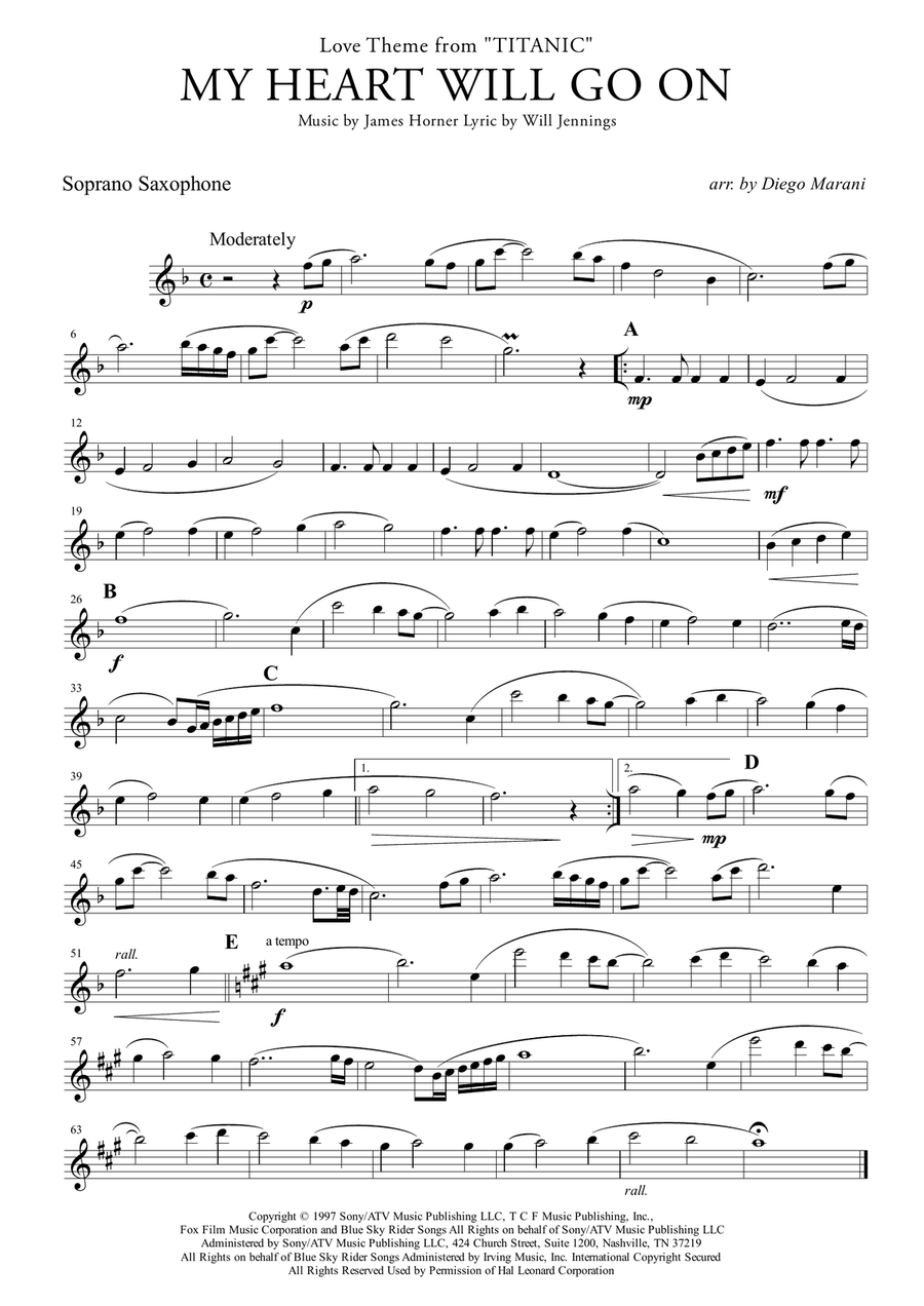My Heart Will Go On (Love Theme from Titanic) Woodwind Quartet scores gallery preview page 1