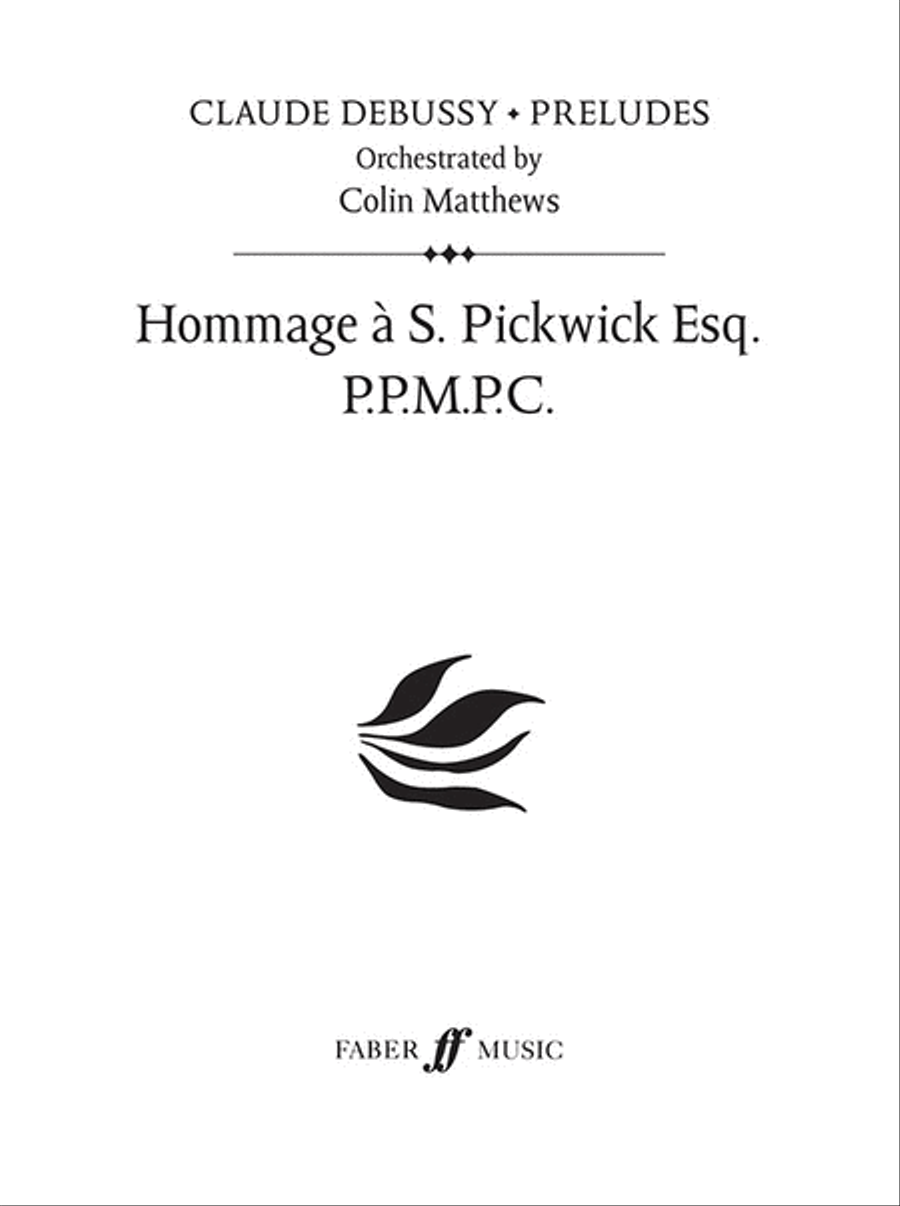 Hommage a S. Pickwick Esq (Prelude 9 from Book 2) Full Orchestra scores gallery preview page 1
