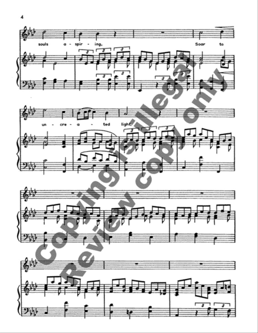 Jesu, Joy of Man's Desiring High Voice scores gallery preview page 4