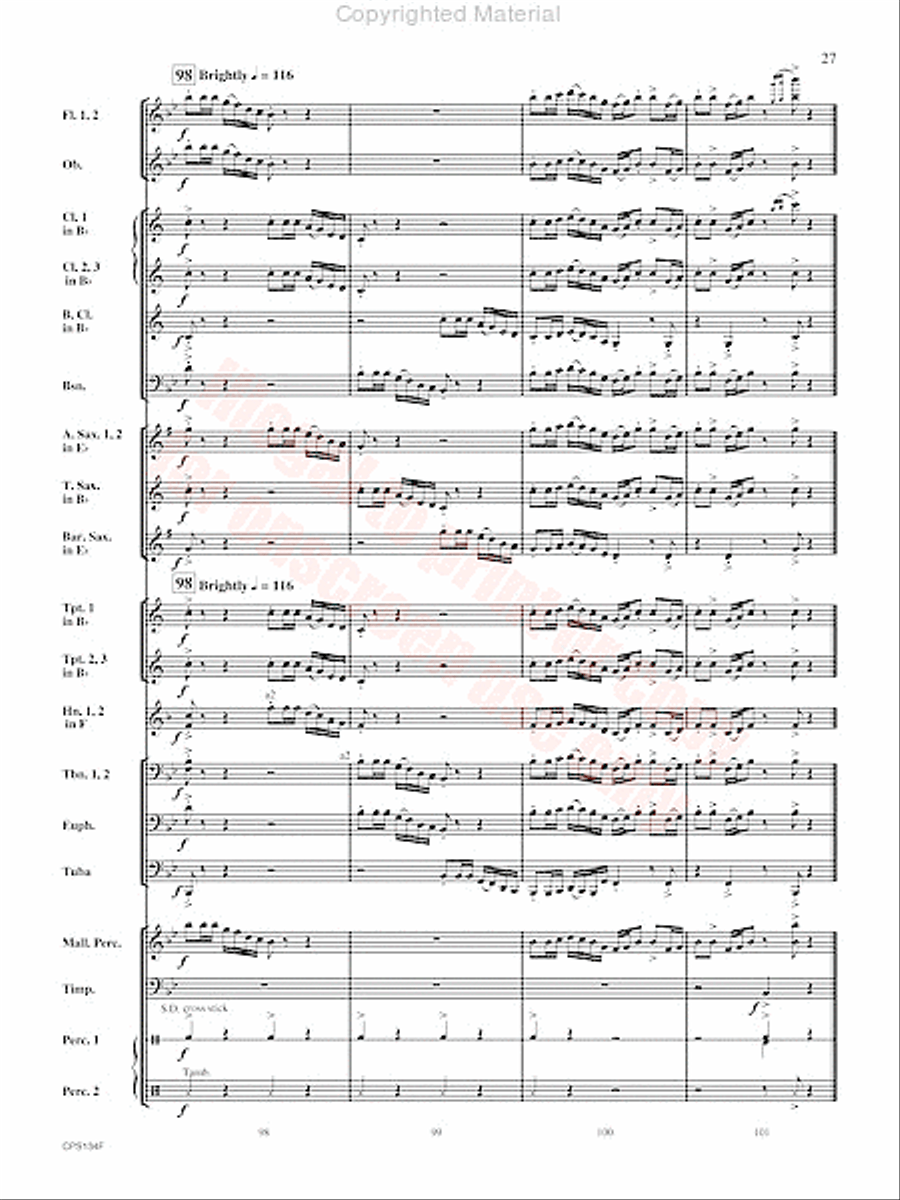 Chisholm Trail Concert Band scores gallery preview page 28