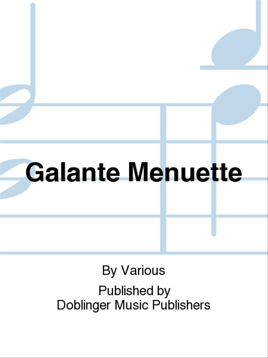 Galante Menuette Flute scores gallery preview page 1