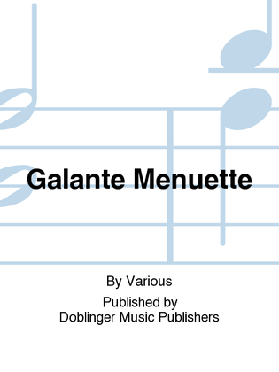 Book cover for Galante Menuette