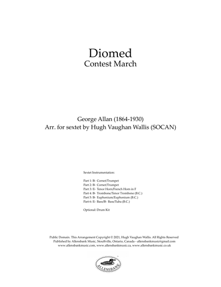 Diomed - Contest March by George Allan - arranged for brass sextet image number null