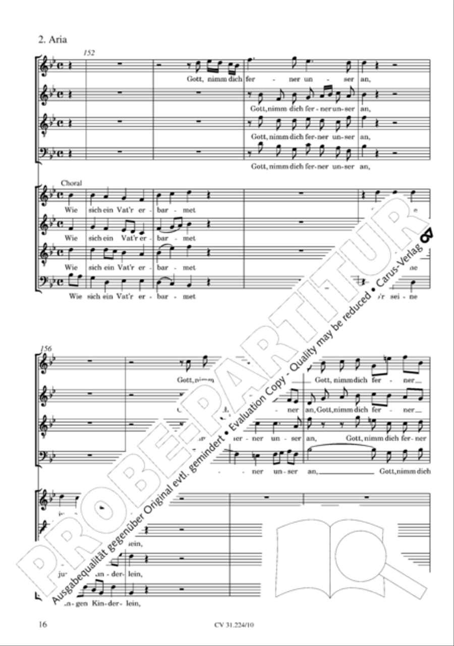 The complete motets (without Bc) Choir scores gallery preview page 23