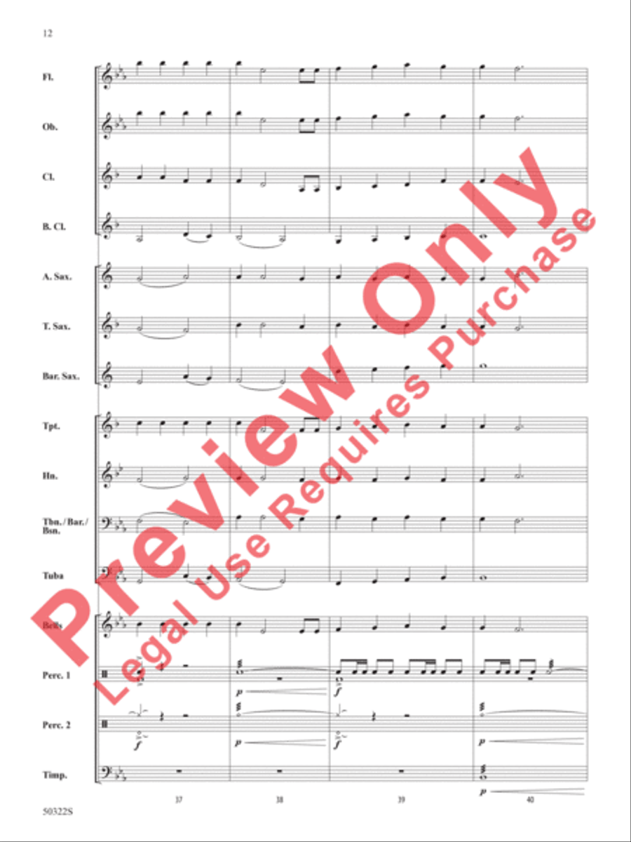 A Scottish Hymn A Scottish Hymn Concert Band scores gallery preview page 13
