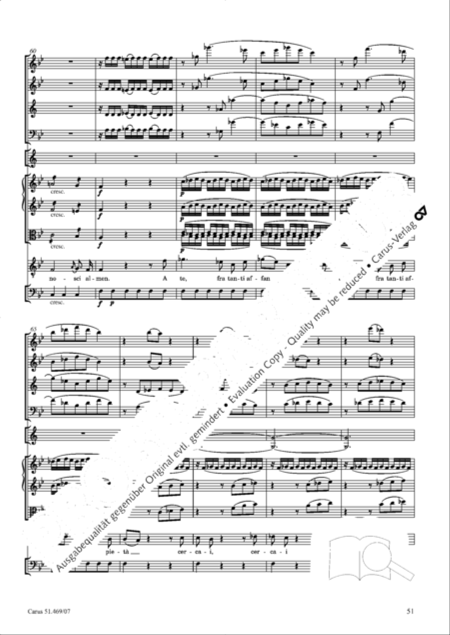 Davide penitente 4-Part scores gallery preview page 64