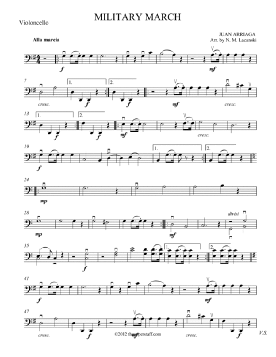 Military March Military March String Orchestra scores gallery preview page 3