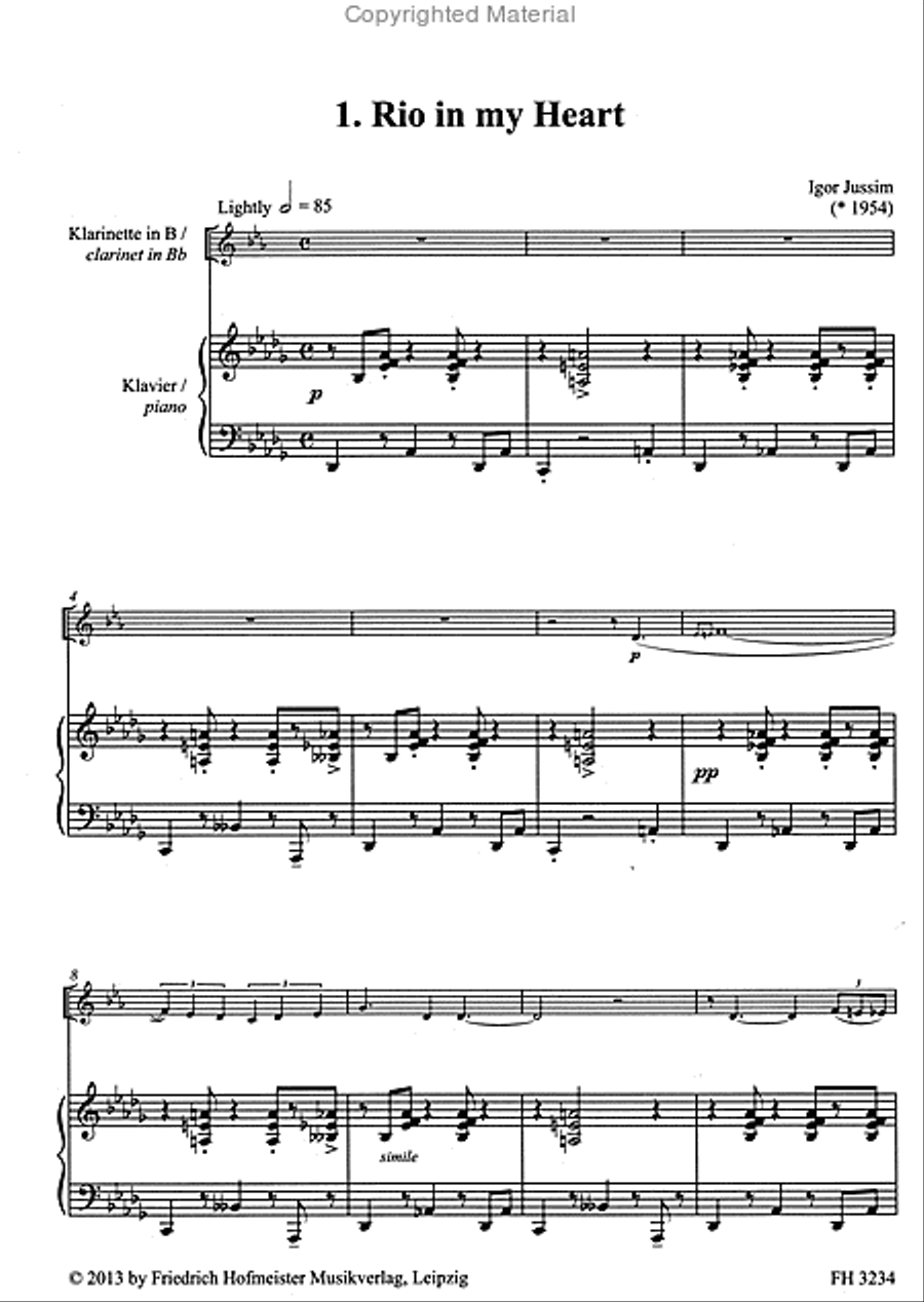 Bossa for Lovers, Vol. 1 Bossa for Lovers, Vol. 1 Clarinet scores gallery preview page 2