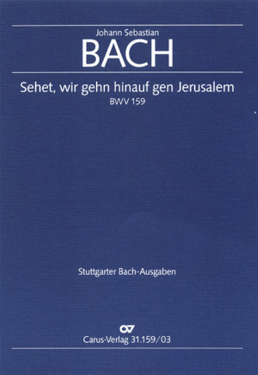 Come ye, our way is up to Jerusalem (Sehet, wir gehn hinauf gen Jerusalem) 4-Part scores gallery preview page 1