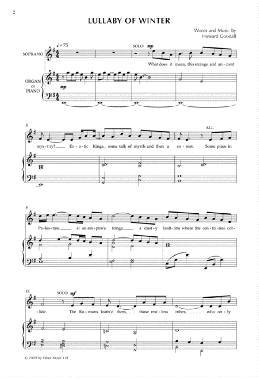 Lullaby of Winter from Enchanted Carols Women's Choir scores gallery preview page 2