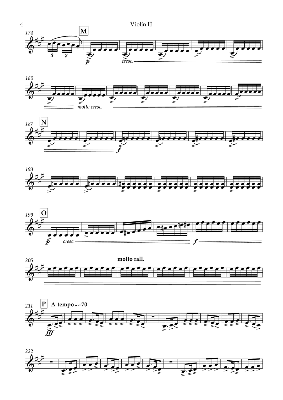 La Boda de Luis Alonso - G. Gimenez - For String Quartet (Violin II) String Quartet scores gallery preview page 4