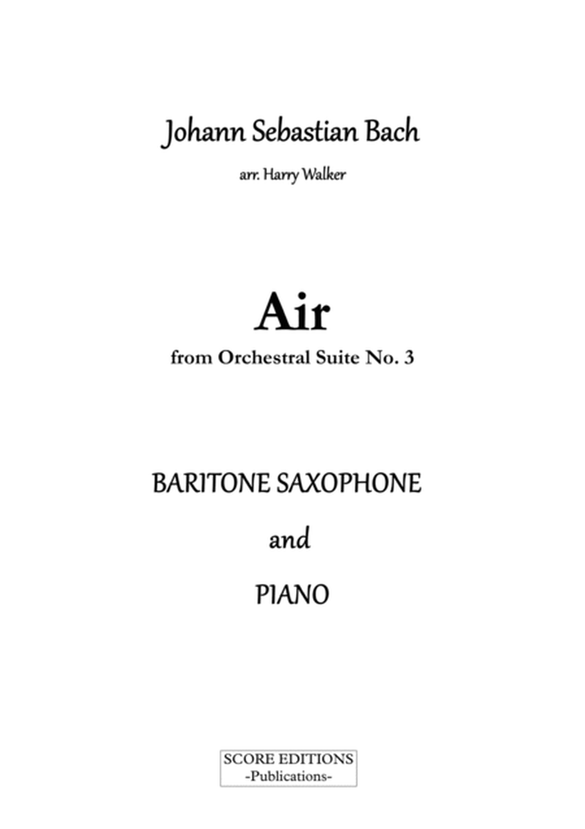 Bach Air from Suite No.3 (for Baritone Saxophone and Piano) image number null