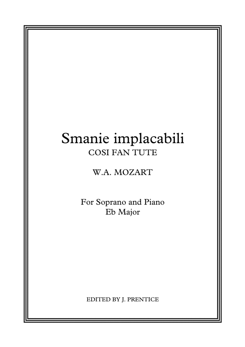 Smanie implacabili - Cosi fan tutte (Eb Major) image number null
