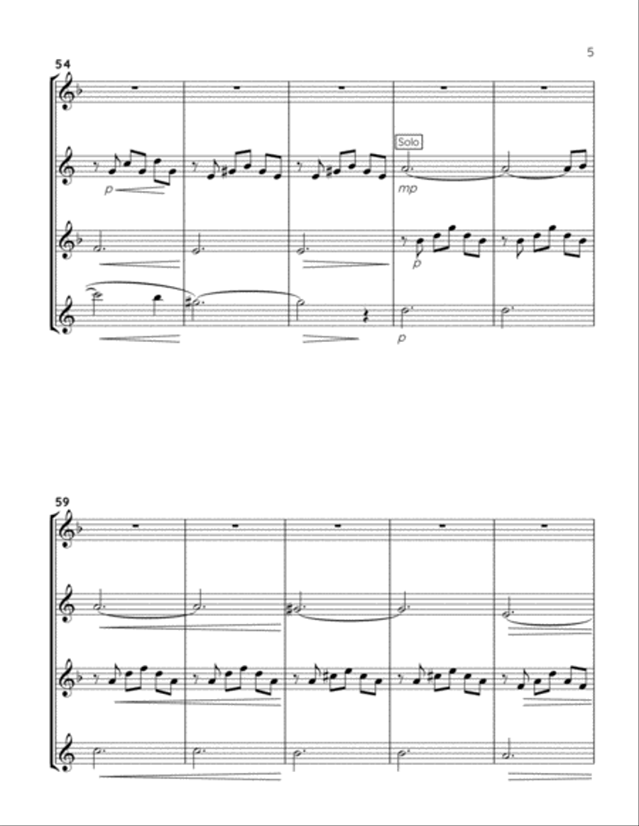 La Dispute Woodwind Quartet scores gallery preview page 5