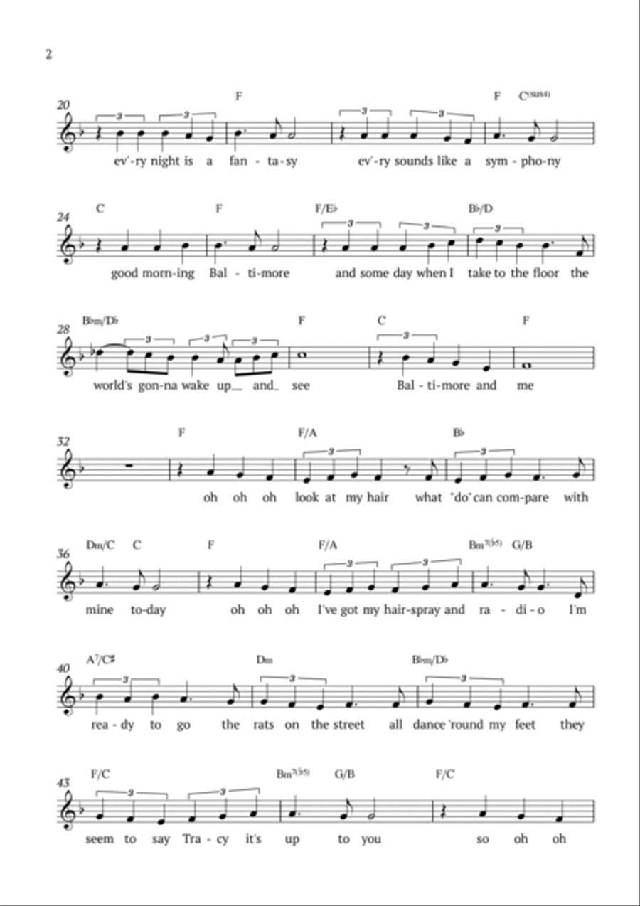 Good Morning Baltimore Piano scores gallery preview page 2