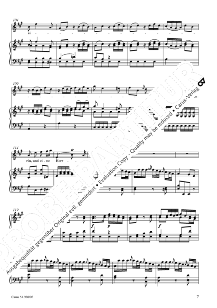 Ein' Magd, ein' Dienerin Soprano Voice scores gallery preview page 8