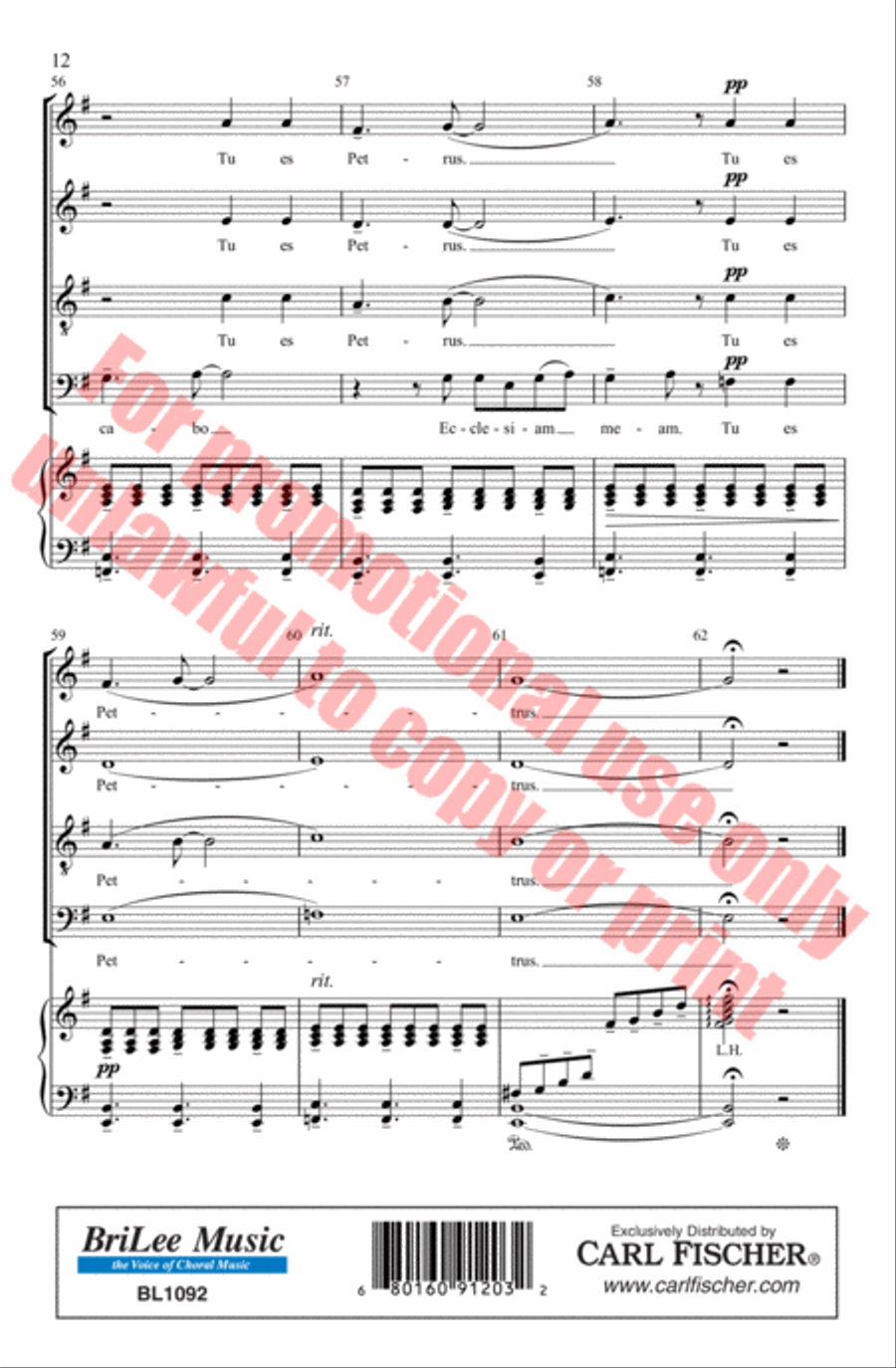Tu Es Petrus Tu Es Petrus 4-Part scores gallery preview page 13