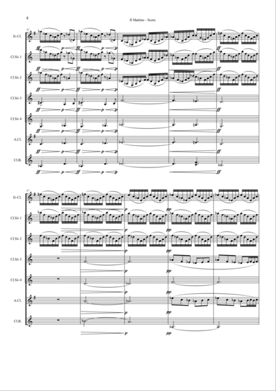 Peer Gynt Suite op. 46 Woodwind Quintet scores gallery preview page 4