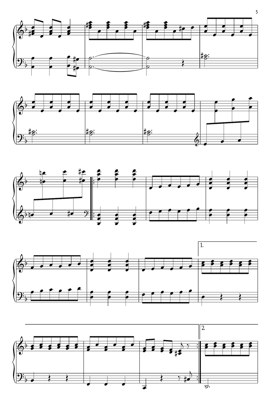 Palm Tree Escape Piano Solo scores gallery preview page 5