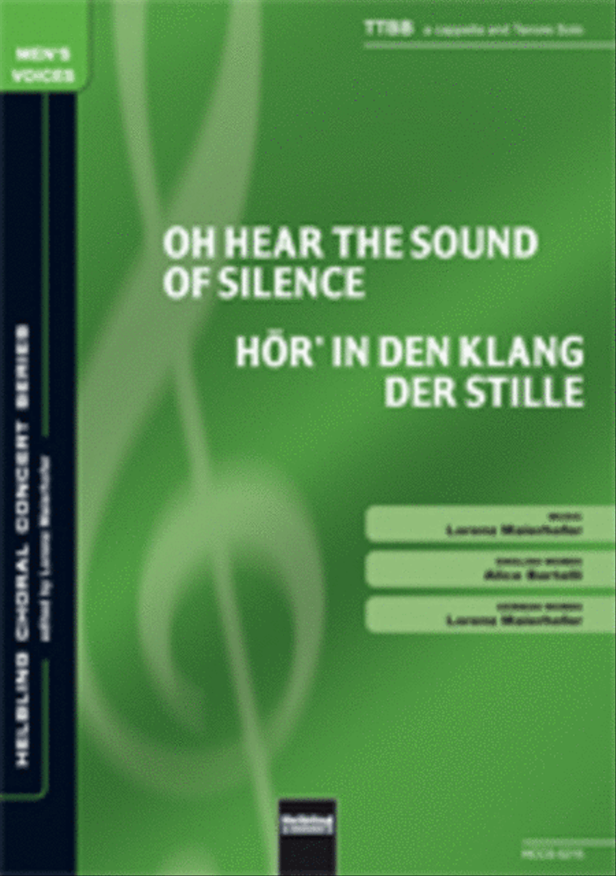 Oh, hear the sound of silence/Hör' in den Klang TTBB scores gallery preview page 1