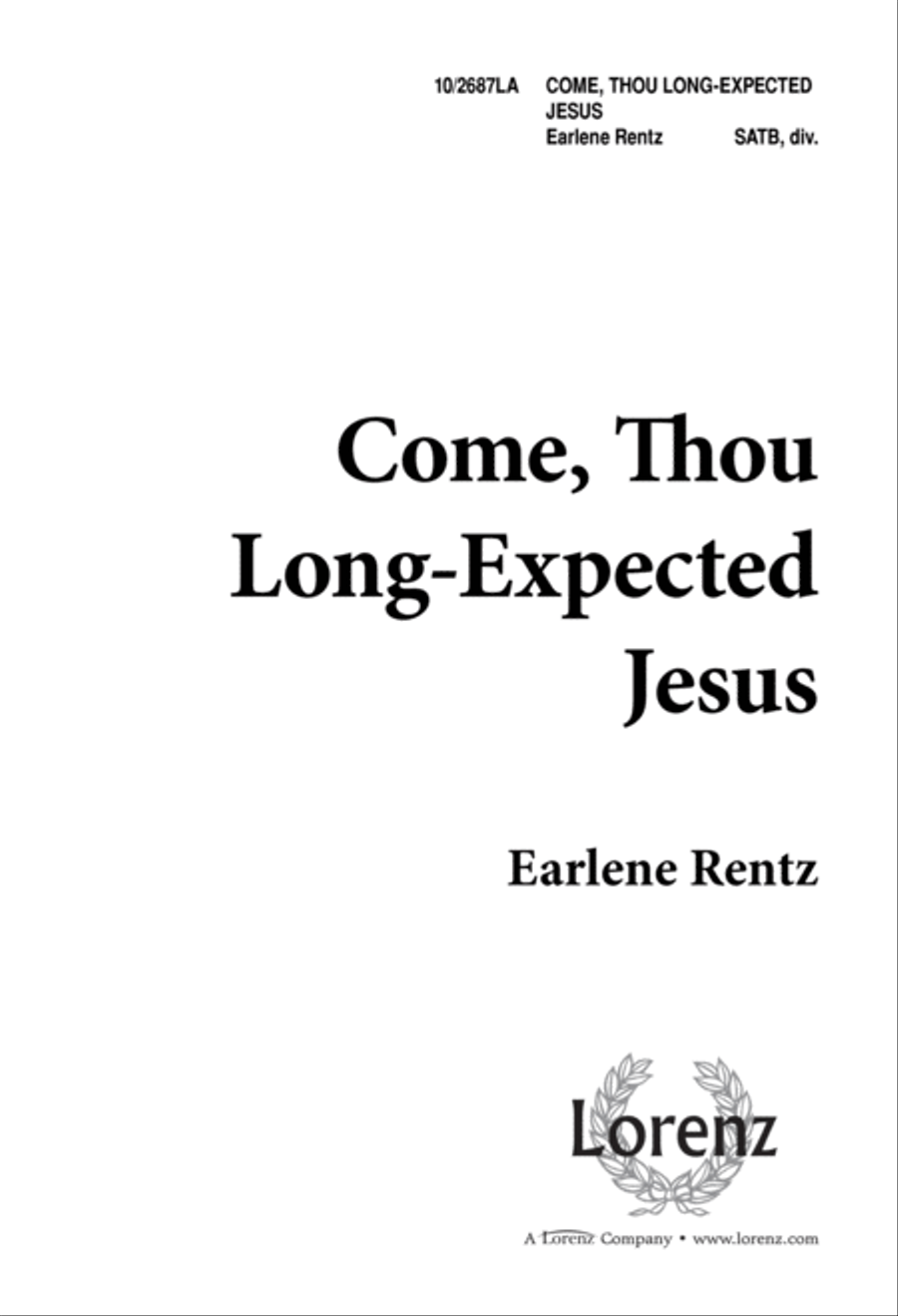 Come Thou Long-Expected Jesus Divisi scores gallery preview page 1