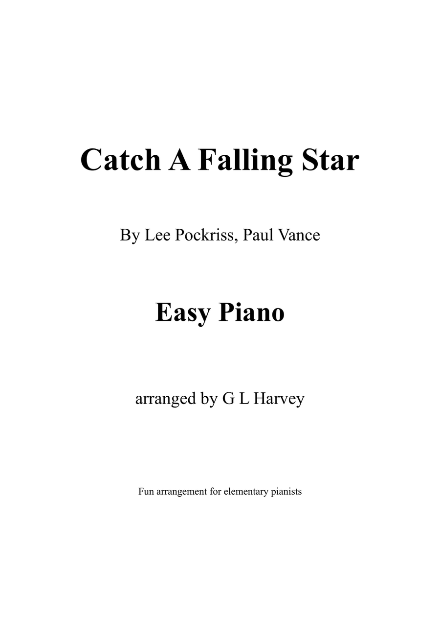 Catch A Falling Star Easy Piano scores gallery preview page 1