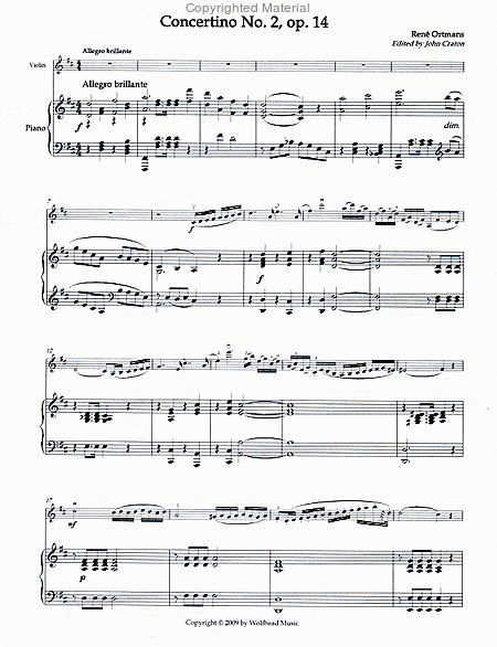 Concertino No. 2 in D Major, op. 14