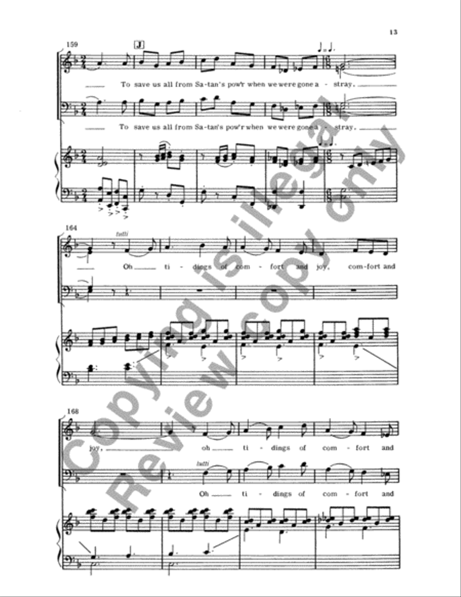 Christmas Trilogy: 3. God Rest Ye Merry, Gentlemen 4-Part scores gallery preview page 14