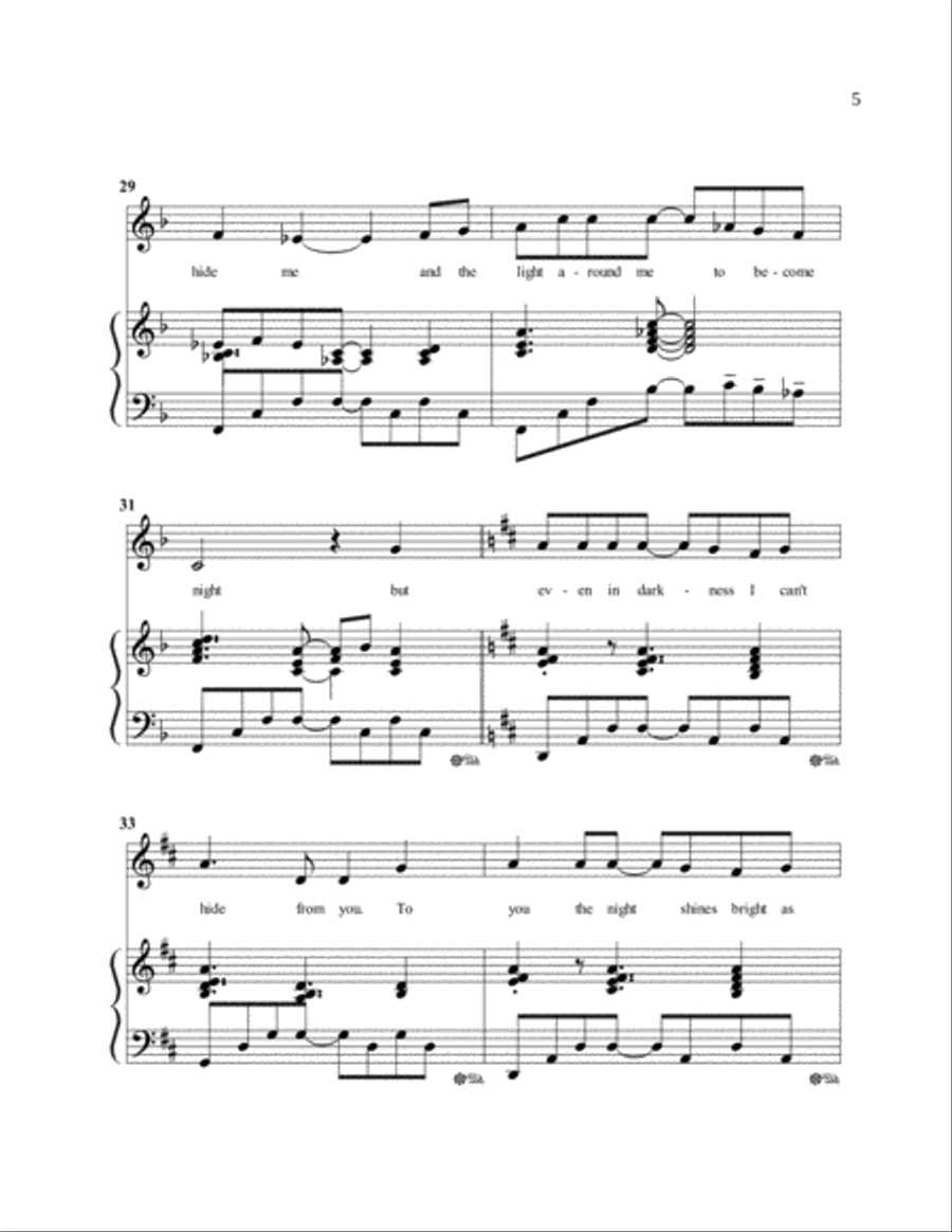 Wherever I Am (God is There) Voice scores gallery preview page 6
