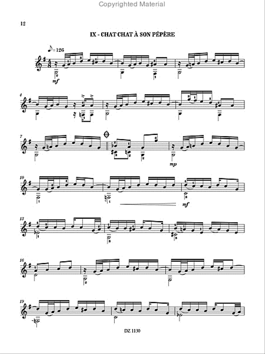 10 chats pitres, vol. 2 10 chats pitres, vol. 2 Classical Guitar scores gallery preview page 2