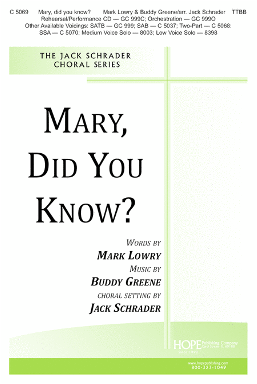 Mary, Did You Know? TTBB scores gallery preview page 2